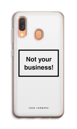 Not your business