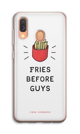 Fries before guys