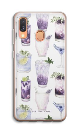 Violet cocktails