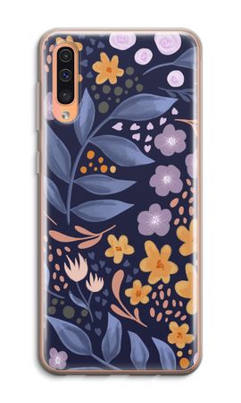 Flowers with blue leaves