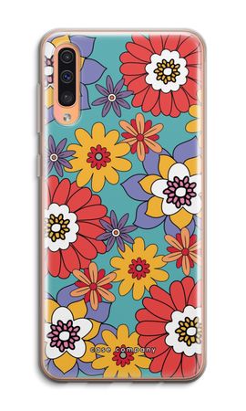 Retro Flowers - Blue