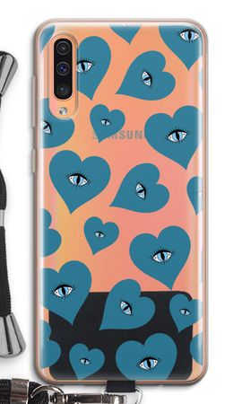 Blue heart eyes
