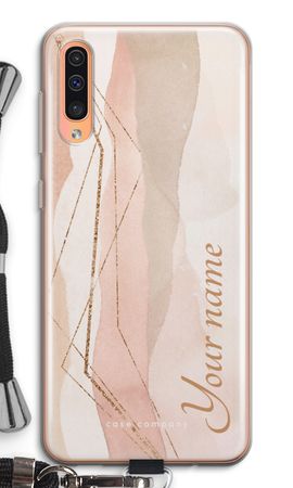 Gold Lines Namecase - Blush