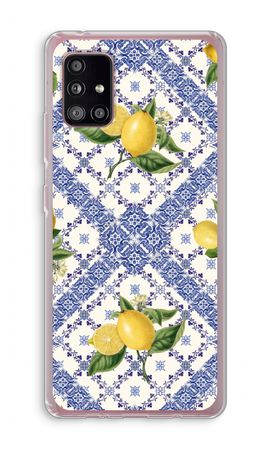 Blue tiles and lemons