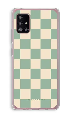 Checkered Mint, Miękkie etui Samsung Galaxy A51 5G