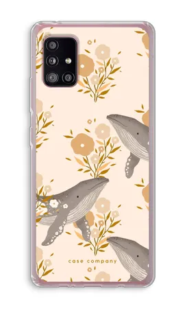 Floral Whales, Coque souple Samsung Galaxy A51 5G