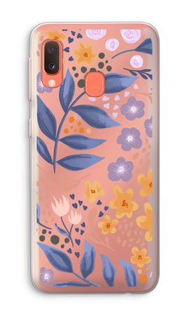 Flowers with blue leaves