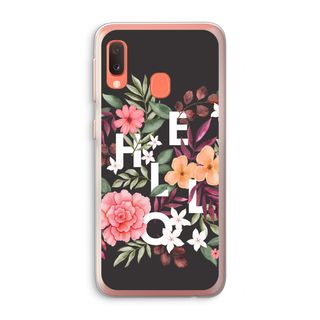 Hello in flowers