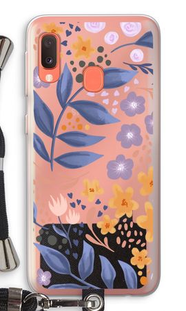 Flowers with blue leaves