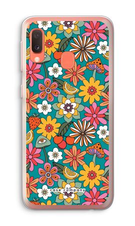 Retro Flowers N°2 - Blue