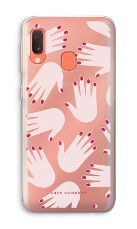 Hands pink