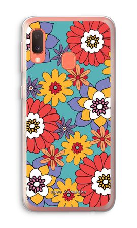 Retro Flowers - Blue