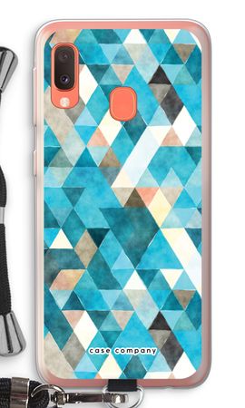 Coloured triangles blue