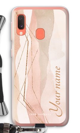 Gold Lines Namecase - Blush