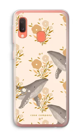 Floral Whales, Mehki ovitek Samsung Galaxy A20e