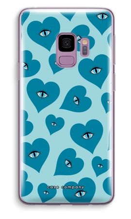 Blue heart eyes