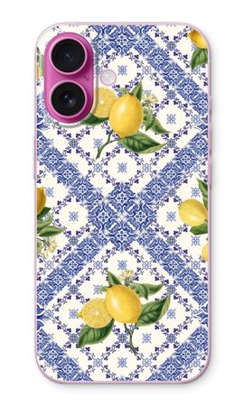 Blue tiles and lemons