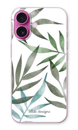 Tropical watercolor leaves