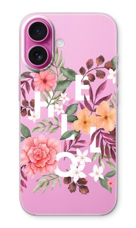 Hello in flowers