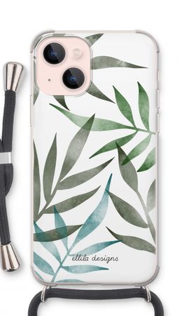 Tropical watercolor leaves