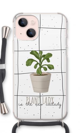 Houseplant on windowpane