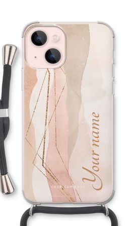 Gold Lines Namecase - Blush