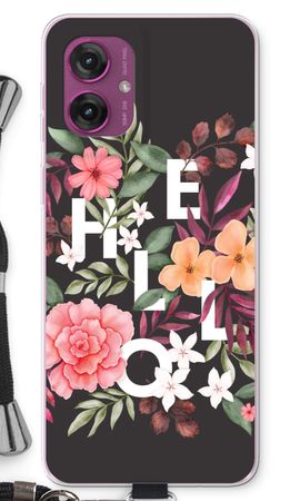 Hello in flowers