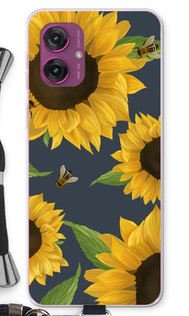 Sunflower and bees