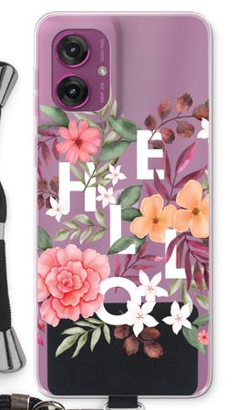 Hello in flowers