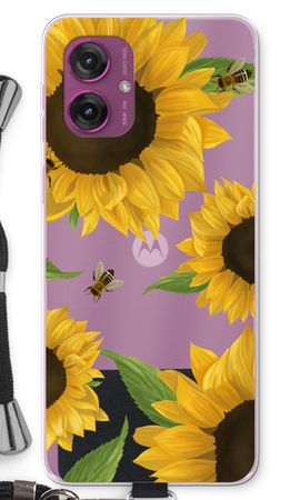 Sunflower and bees