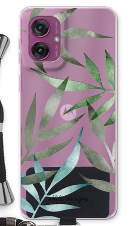 Tropical watercolor leaves