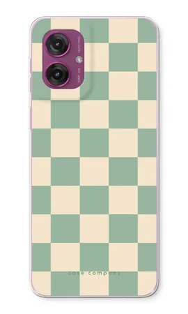 Checkered Mint, Motorola Moto G55 weiche Hülle