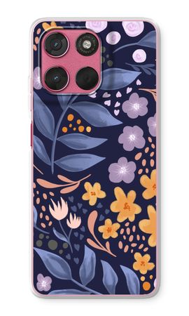 Flowers with blue leaves