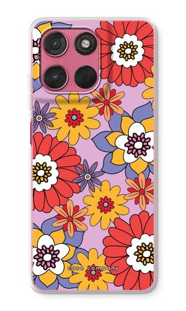 Retro Flowers - Purple