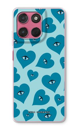 Blue heart eyes