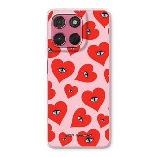 Red heart eyes
