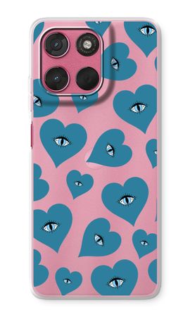 Blue heart eyes