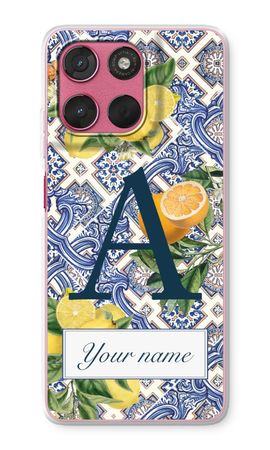 Monogram Blauwe tegels