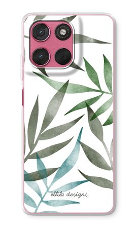 Tropical watercolor leaves
