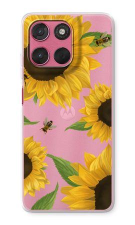 Sunflower and bees