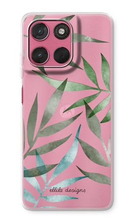 Tropical watercolor leaves