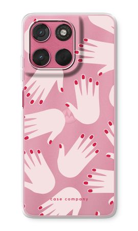 Hands pink