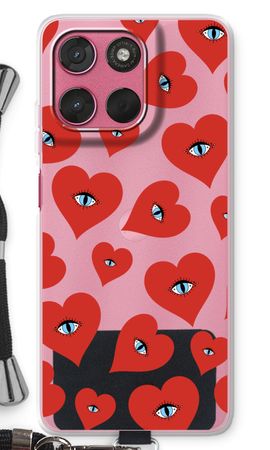 Red heart eyes