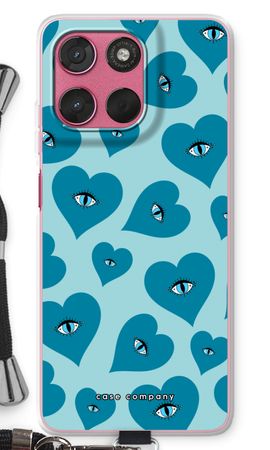 Blue heart eyes