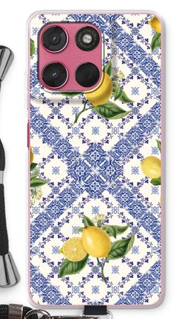Blue tiles and lemons