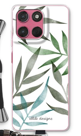 Tropical watercolor leaves