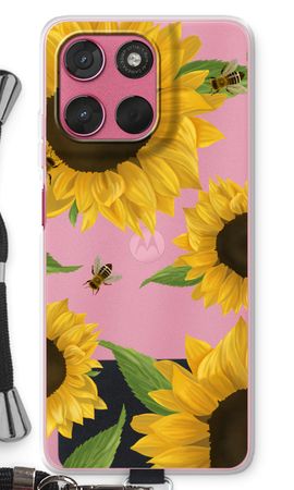 Sunflower and bees