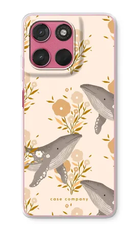 Floral Whales, Coque souple Motorola Moto G57