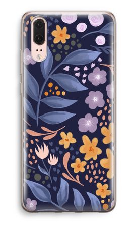 Flowers with blue leaves