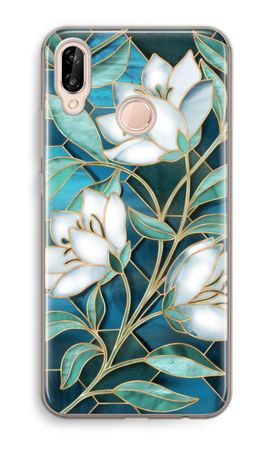 Fiori di vetro colorato blu